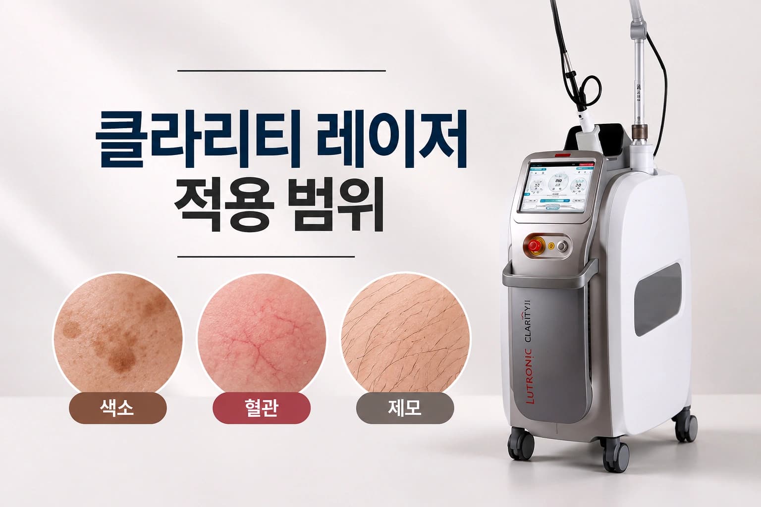 색소·혈관·제모 적용 범위와 클라리티 레이저 장비를 통한 시술 안내 썸네일