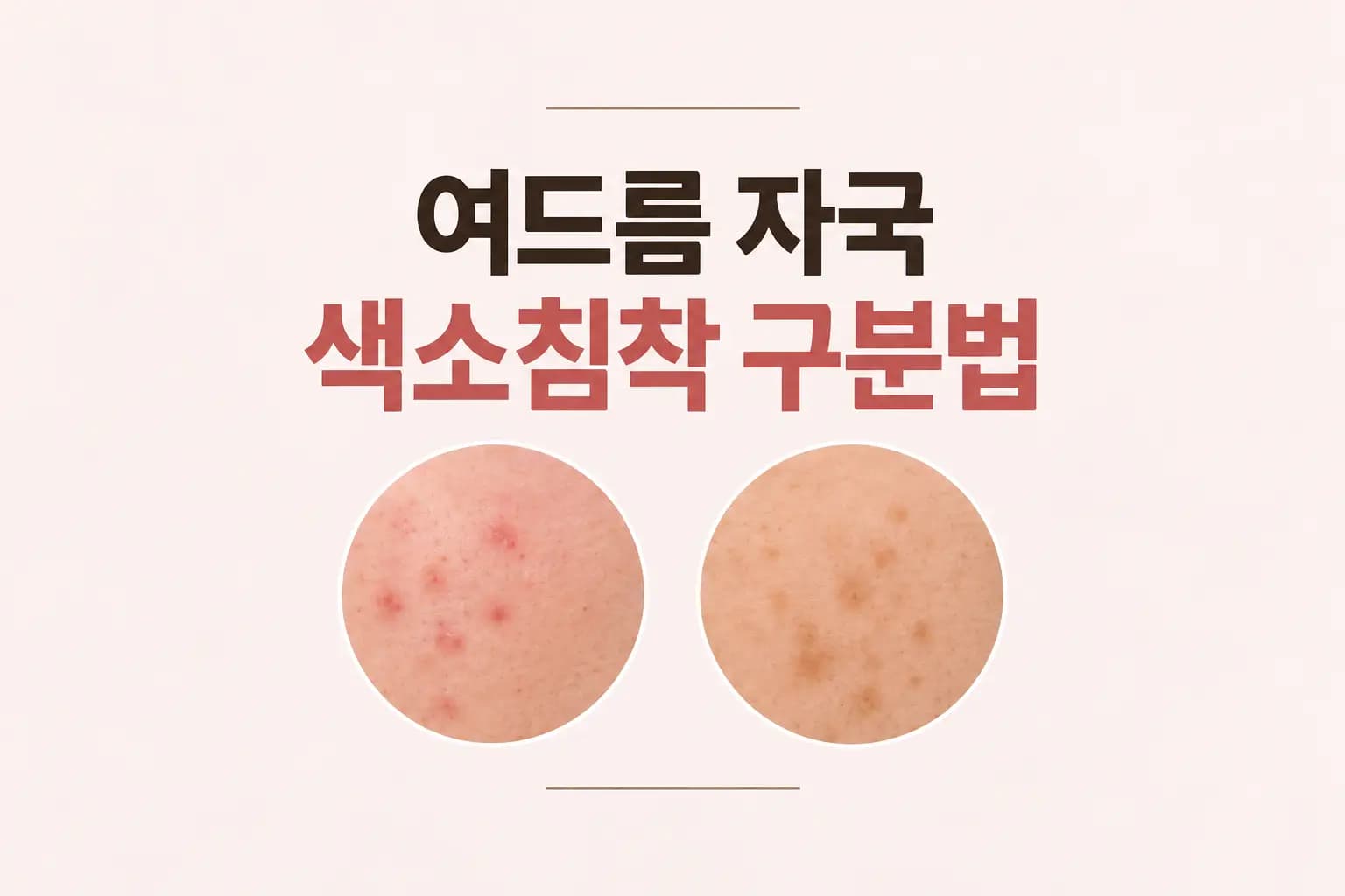 여드름 자국 유형별 특징과 치료 방법을 안내하는 컨텐츠
